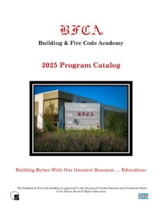 Academic Catalog 2025 - BFCA - Building and Fire Code Academy